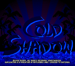 Maui Mallard in Cold Shadow (USA) Title Screen
